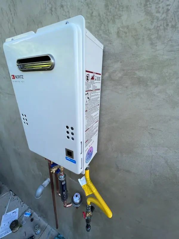 Tankless water heater installation for Cherry Village homes